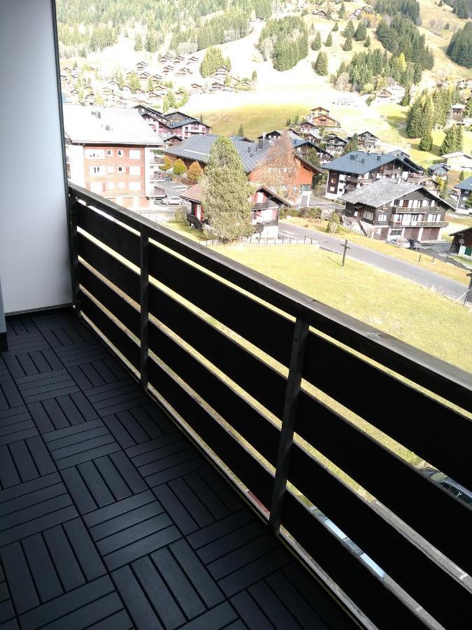 Bellevue résidence- Studio piscine, Porte du soleil Morgins Extérieur photo