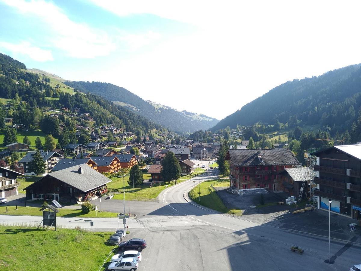 Bellevue résidence- Studio piscine, Porte du soleil Morgins Extérieur photo
